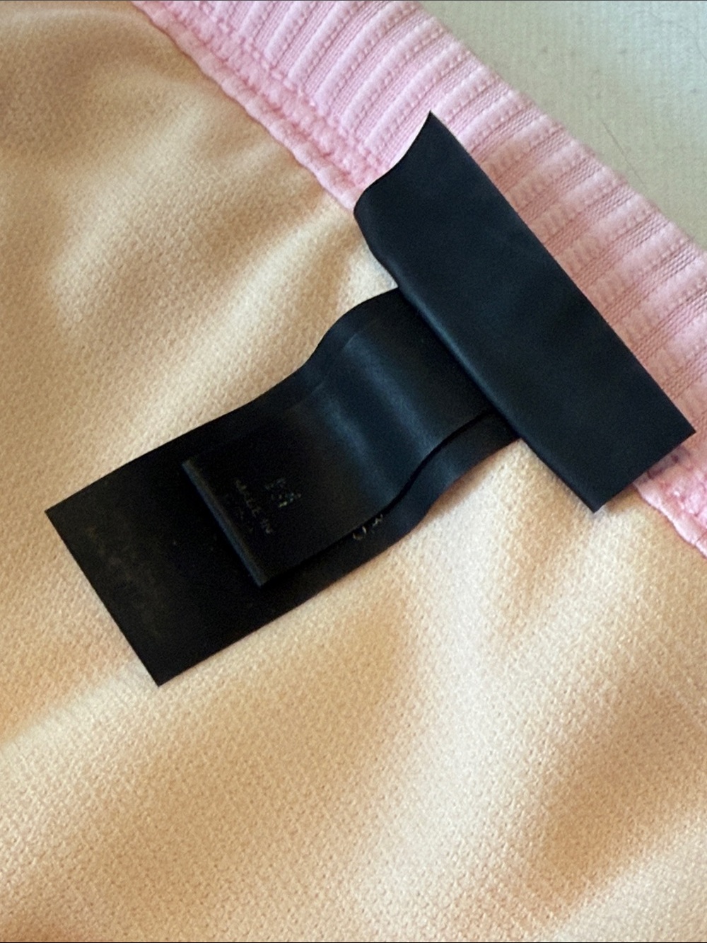 PacSun Light Pink Ribbed Triangle Bikini Set - Picture 3 of 4